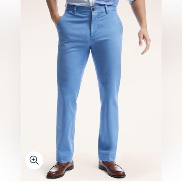 Brooks Brothers Light Blue Men's Pants - Picture 1 of 12
